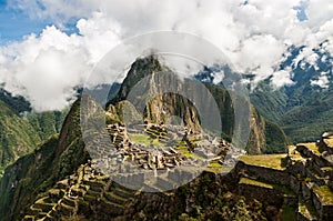 Machu Picchu. Lost city of Inkas in Peru mountains.