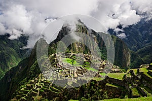 Machu Picchu. Lost city of Inkas in Peru mountains