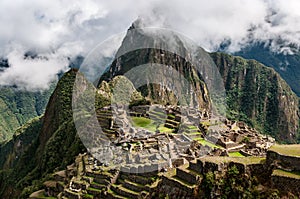 Machu Picchu. Lost city of Inkas in Peru mountains.