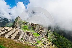 Machu Picchu. Lost city of Inkas in Peru mountains.