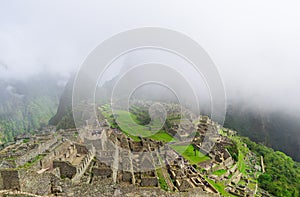 Machu Picchu. Lost city of Inkas in Peru mountains.