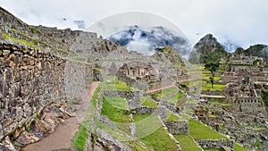 Machu Picchu panorama view to ruins