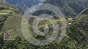 Machu Picchu, Peru. Aerial view.