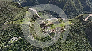 Machu Picchu, Peru. Aerial view.