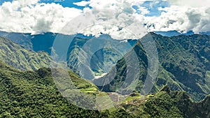 Machu Picchu, Peru. Aerial view