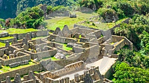 Machu Picchu, Peru. Aerial view