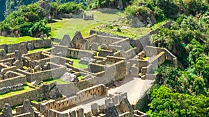 Machu Picchu, Peru. Aerial view