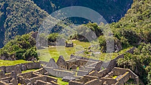 Machu Picchu, Peru. Aerial view