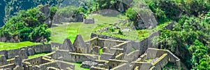 Machu Picchu, Peru. Aerial view