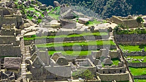 Machu Picchu, Peru. Aerial view