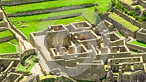 Machu Picchu, Peru. Aerial view