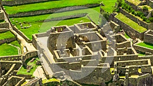 Machu Picchu, Peru. Aerial view