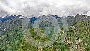 Machu Picchu, Peru. Aerial view