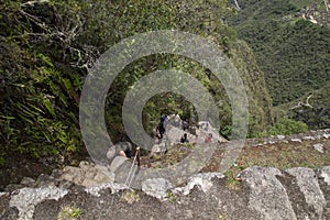 Machu Picchu, Peru - Ruins of Inca Empire city and Huaynapicchu Mountain, Sacred Valley