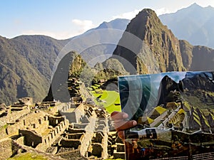 Machu Picchu, Peru, tourist guide. photo