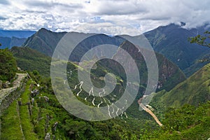 Machu Picchu, Peru: View from Inca Trail photo