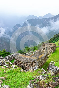 Machu Picchu, a Peruvian Historical Sanctuary. One of the New Seven Wonders of the World