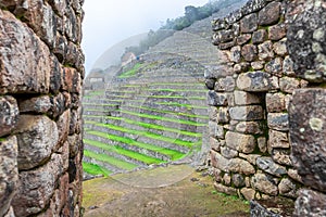 Machu Picchu, a Peruvian Historical Sanctuary. One of the New Seven Wonders of the World