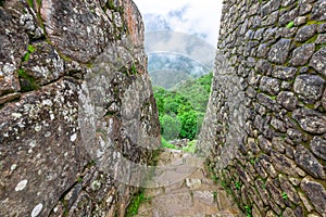 Machu Picchu, a Peruvian Historical Sanctuary. One of the New Seven Wonders of the World