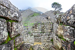 Machu Picchu, a Peruvian Historical Sanctuary. One of the New Seven Wonders of the World