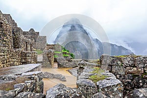 Machu Picchu, a Peruvian Historical Sanctuary. One of the New Seven Wonders of the World