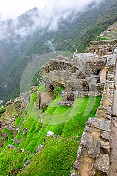 Machu Picchu, a Peruvian Historical Sanctuary. One of the New Seven Wonders of the World