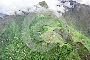 Machu Picchu, a Peruvian Historical Sanctuary. One of the New Seven Wonders of the World