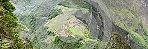 Machu Picchu, a Peruvian Historical Sanctuary. One of the New Seven Wonders of the World