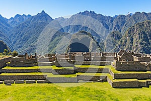 Machu Picchu Ruin in the Andes Mountains, Peru