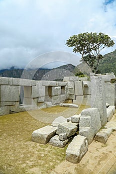 Machu Picchu ruins in Peru. It is UNESCO World Heritage Site from 1983