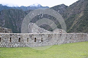 Machu Picchu ruins in Peru. UNESCO World Heritage Site from 1983