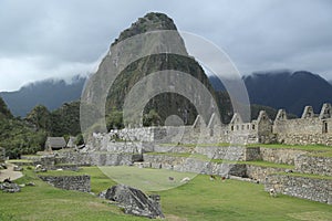 Machu Picchu ruins in Peru. UNESCO World Heritage Site from 1983