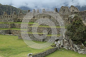 Machu Picchu ruins in Peru. UNESCO World Heritage Site from 1983