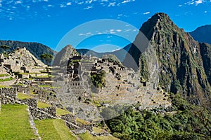 Machu Picchu ruins peruvian Andes Cuzco Peru