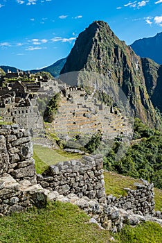 Machu Picchu ruins peruvian Andes Cuzco Peru