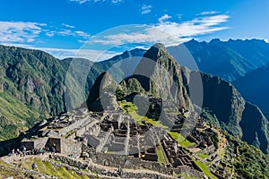 Machu Picchu ruins peruvian Andes Cuzco Peru