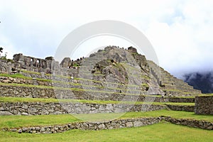 Machu Picchu's stone terraces