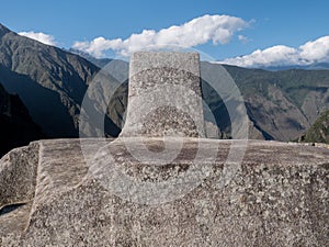 The Machu Picchu, solar clock, Intihuatana