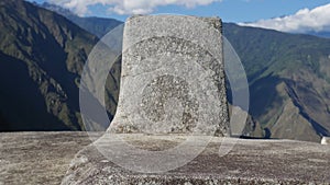 The Machu Picchu, solar clock named Intihuatana