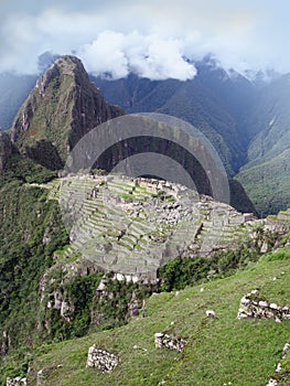 Machu Picchu temple city in Peru