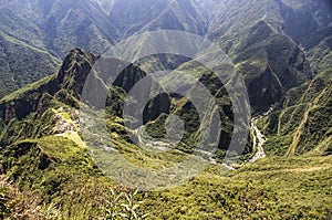 Machu Picchu and Urubamba river, Peru