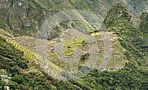 Machu Picchu view of the Puerta del Sol