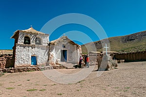 Machuca typical small charming Andean village, Atacama Desert, Chile, South America