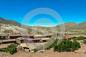 Machuca typical small charming Andean village, Atacama Desert, Chile, South America