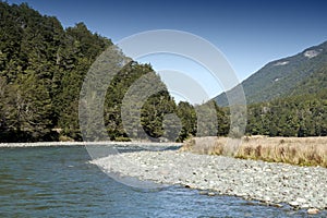 Mackay Creek, Fiordland National Park, northern Fiordland, overlooking the Eglinton Valley, on Milford Road, New Z