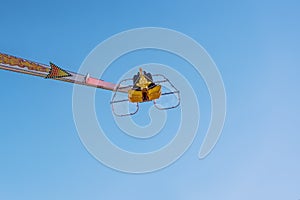 A Fast Thrill Ride At A Funfair