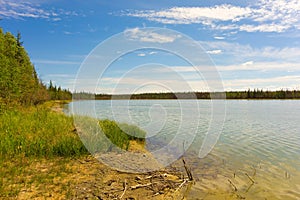 The mackenzie river in the summertime