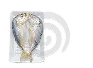 Mackerels steamed in a pack