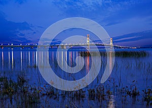 Mackinac Bridge in Twilight