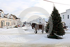 Winter on Mackinac Island, Michigan